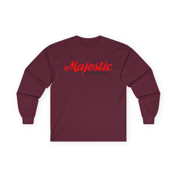 Majestic Electric Radio Retro Antique Logo Long Sleeve Tee - Image 9