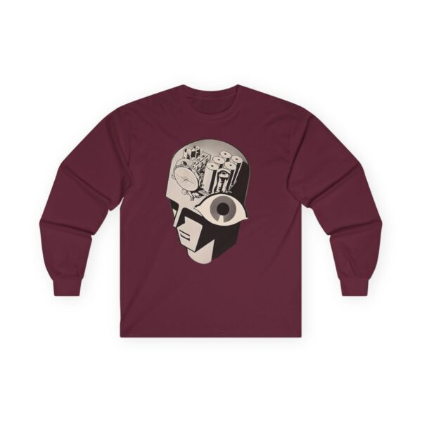 Antique Radio Magic Brain Robot - 1930's Advertising - Vacuum Tubes - Vintage Electronics Enthusiast - Retro Design Long Sleeve Tee