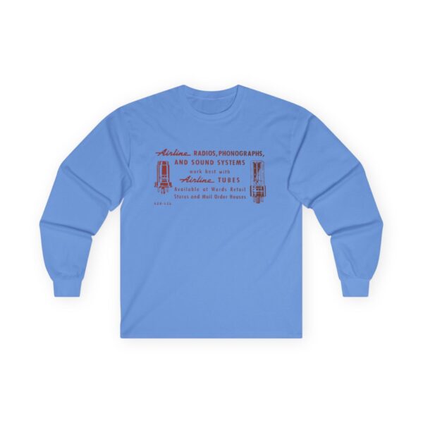 Wards Airline Vacuum Tubes Vintage Sign Design Long Sleeve Tee - Image 21