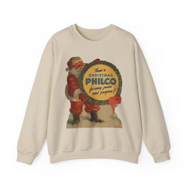 Philco Santa Sweatshirt - Vintage Radio Christmas Xmas - Antique Vacuum Tube Enthusiast Gift - Electronics - Technician - Gift for him - Image 13