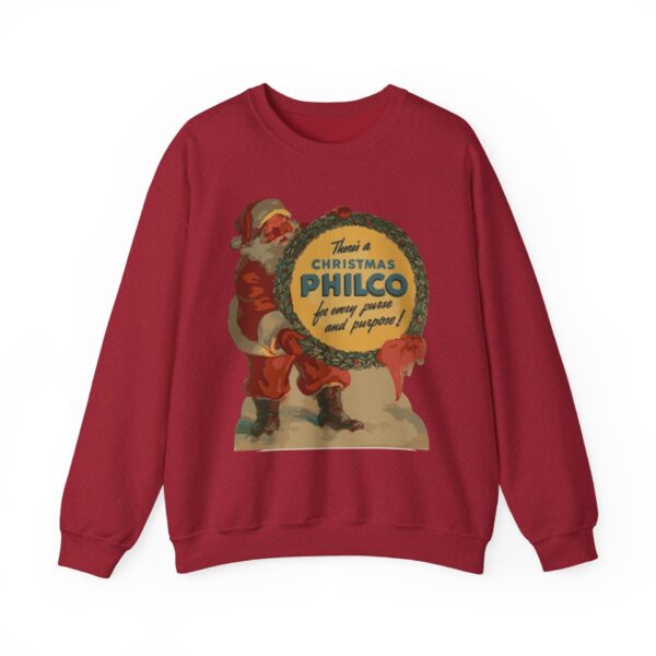 Philco Santa Sweatshirt - Vintage Radio Christmas Xmas - Antique Vacuum Tube Enthusiast Gift - Electronics - Technician - Gift for him - Image 49