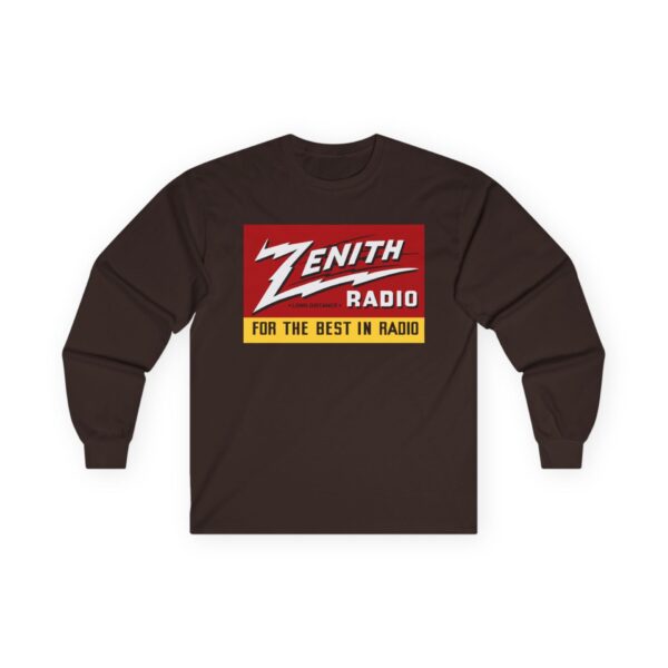 Zenith - Long Distance - For the Best in Radio Long Sleeve Tee / Antique Radio Shirt / Vintage Radio / Advertising / Signage - Image 11