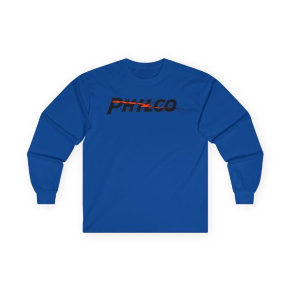 PHILCO Lightning Bolt 1930's Antique Radio Logo Long Sleeve Tee - Image 21