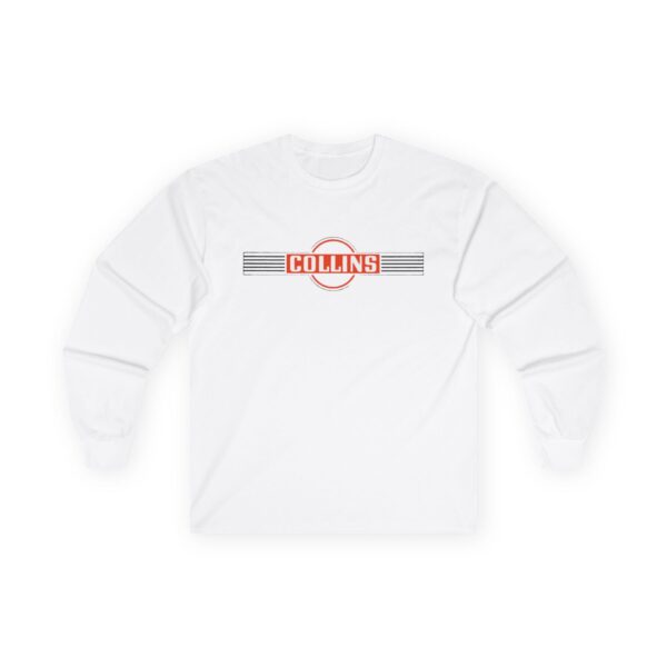 Collins Antique Radio Retro Vintage Logo - Long Sleeve Tee - Image 4