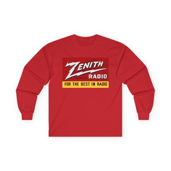 Zenith - Long Distance - For the Best in Radio Long Sleeve Tee / Antique Radio Shirt / Vintage Radio / Advertising / Signage - Image 29