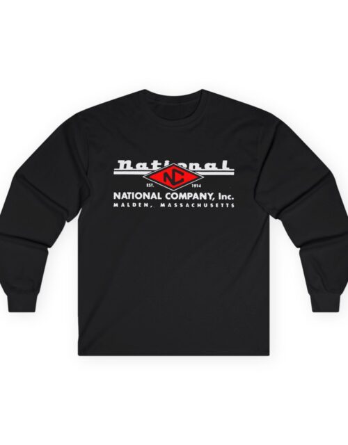 National Corporation Antique Radio Retro Vintage Logo - Long Sleeve Tee