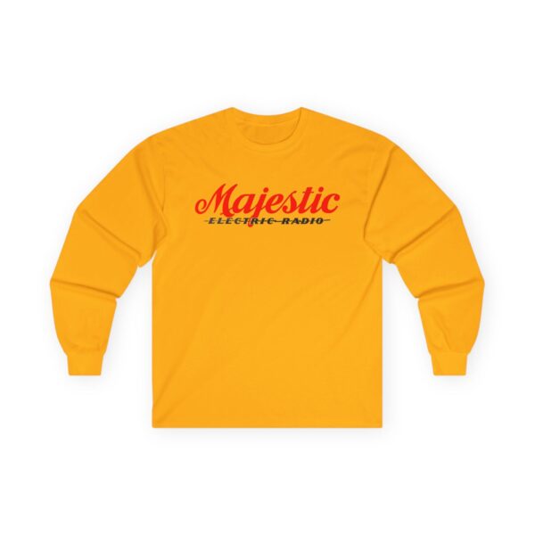 Majestic Electric Radio Retro Antique Logo Long Sleeve Tee - Image 7