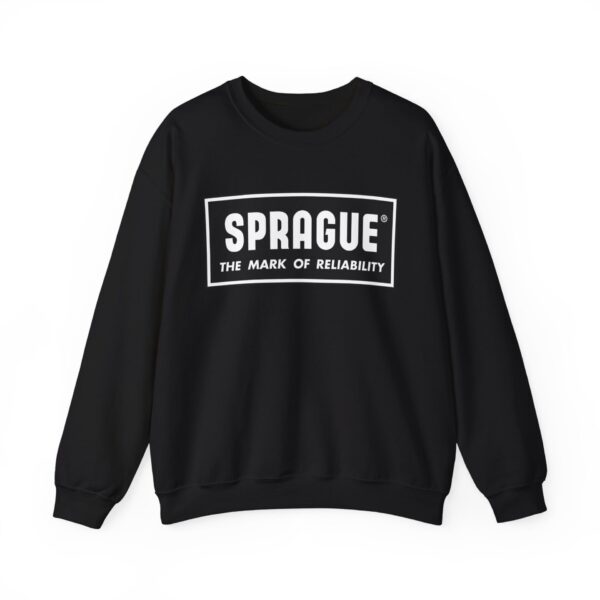 Cozy Vintage Vibes: Sprague Electronics Logo Crewneck Sweatshirt - Antique Radio - Retro - Image 10